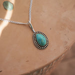 The Mirage Pendant in Royston Turquoise - Golden Road Crafted