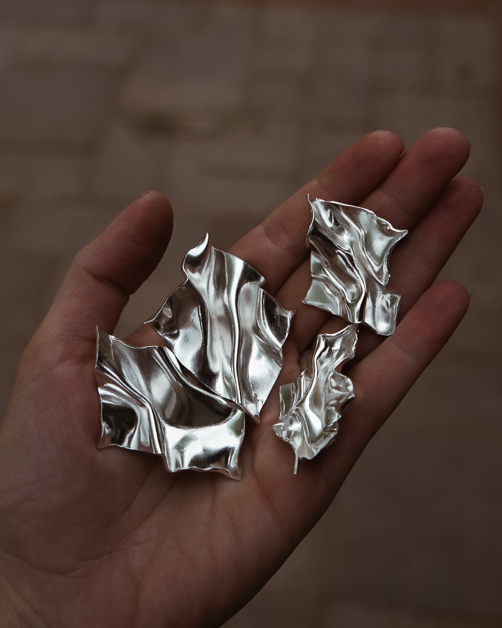 The Molten Muse Earrings Small - Golden Road Crafted