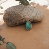 The Oasis Ring in Royston Turquoise (Size 6.5) - Golden Road Crafted