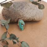 The Oasis Ring in Royston Turquoise (Size 9) - Golden Road Crafted