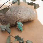 The Oasis Ring in Royston Turquoise (Size 9) - Golden Road Crafted