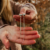 The Open Heart Earrings in Sterling Silver - Golden Road Crafted