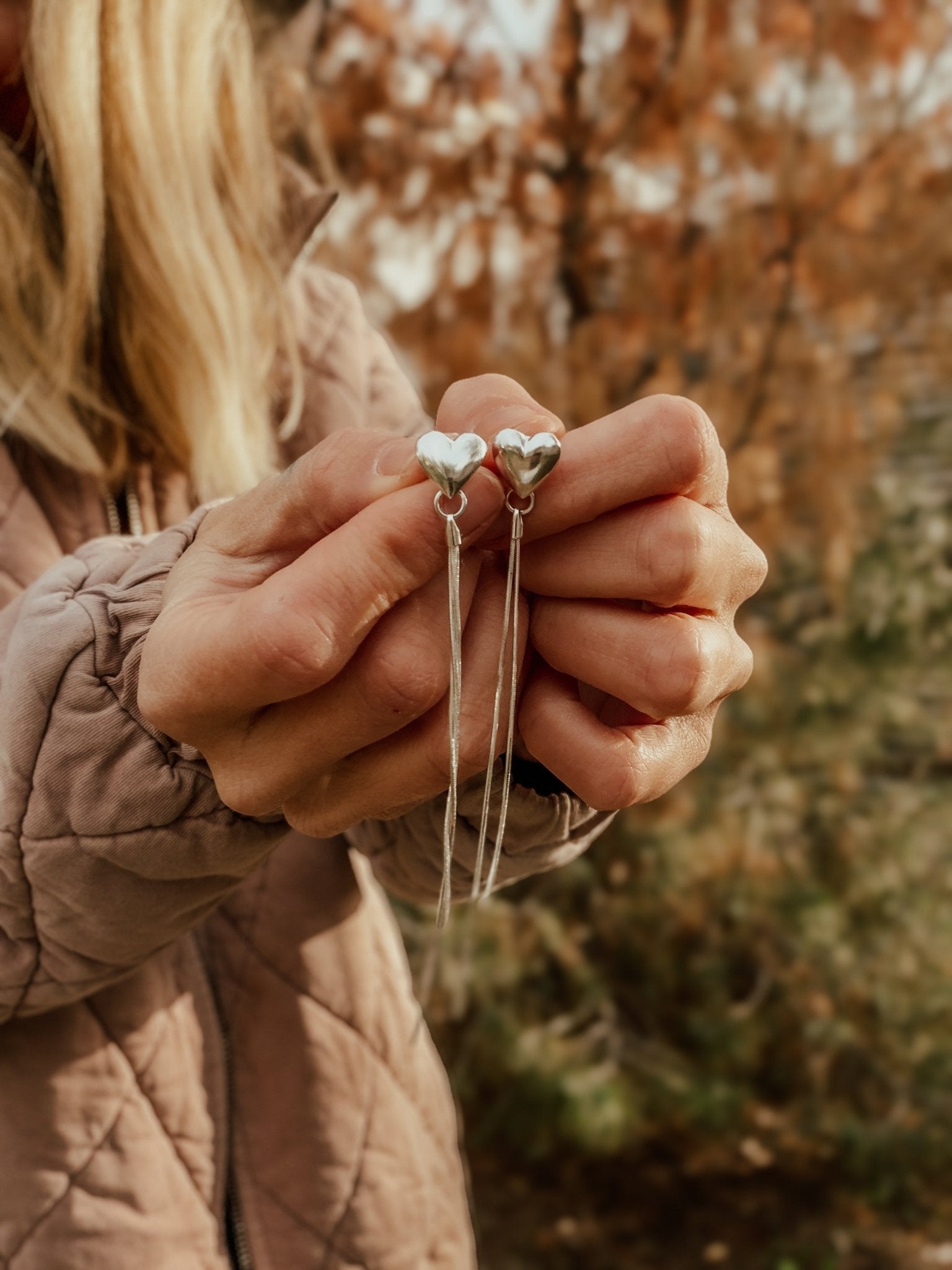 The Open Heart Earrings in Sterling Silver - Golden Road Crafted