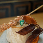 The Open Window Ring in Hubei Turquoise (Size 7) - Golden Road Crafted