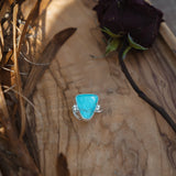 The Orbit Hair Twist in Tyrone Turquoise - Golden Road Crafted