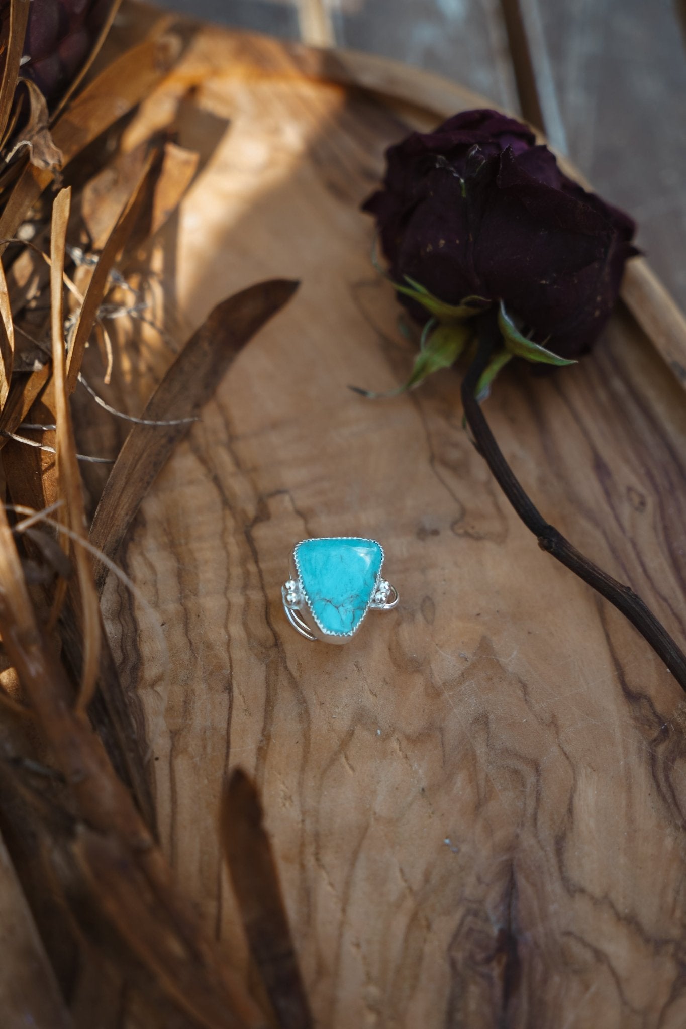 The Orbit Hair Twist in Tyrone Turquoise - Golden Road Crafted