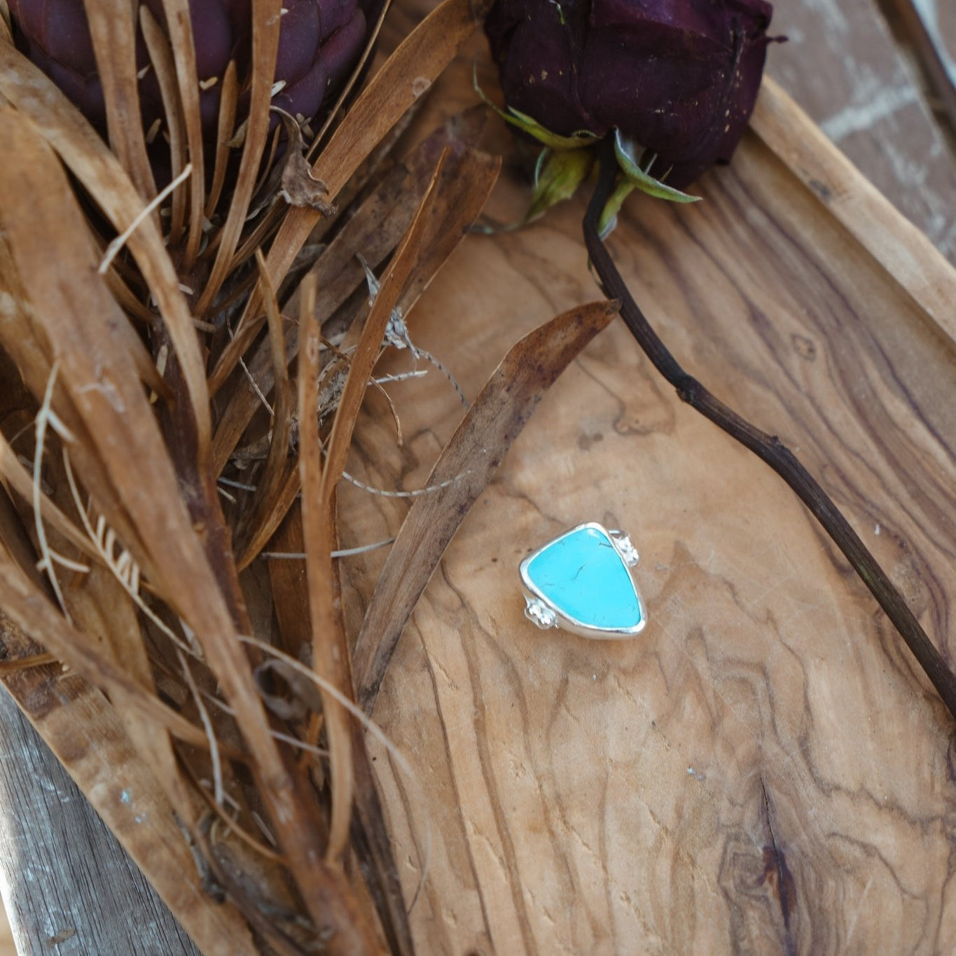 The Orbit Hair Twist in Tyrone Turquoise - Golden Road Crafted