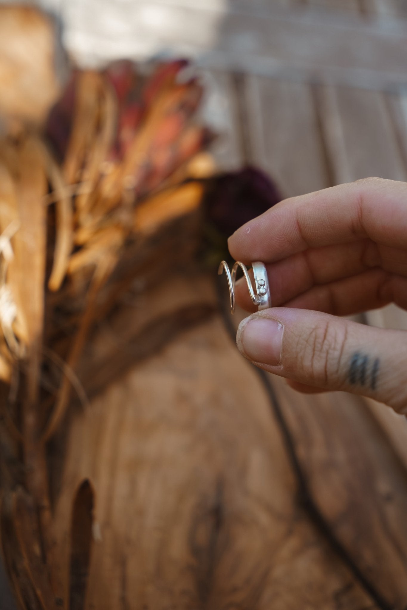 The Orbit Hair Twist in Tyrone Turquoise - Golden Road Crafted