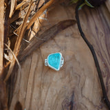 The Orbit Hair Twist in Tyrone Turquoise - Golden Road Crafted