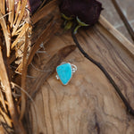 The Orbit Hair Twist in Tyrone Turquoise - Golden Road Crafted