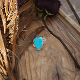 The Orbit Hair Twist in Tyrone Turquoise - Golden Road Crafted