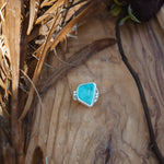 The Orbit Hair Twist in Tyrone Turquoise - Golden Road Crafted