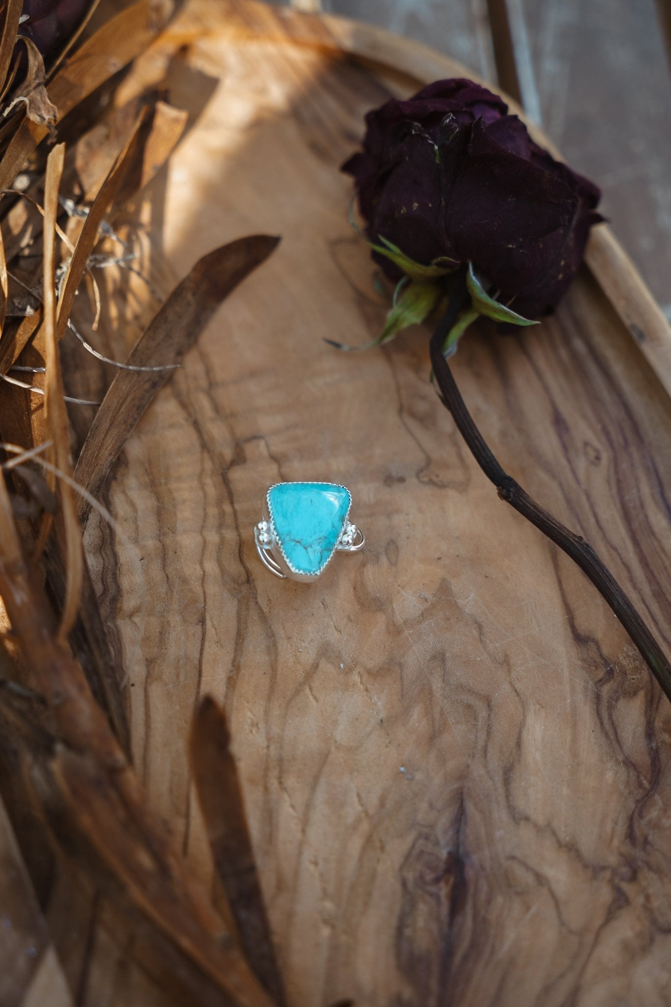 The Orbit Hair Twist in Tyrone Turquoise - Golden Road Crafted