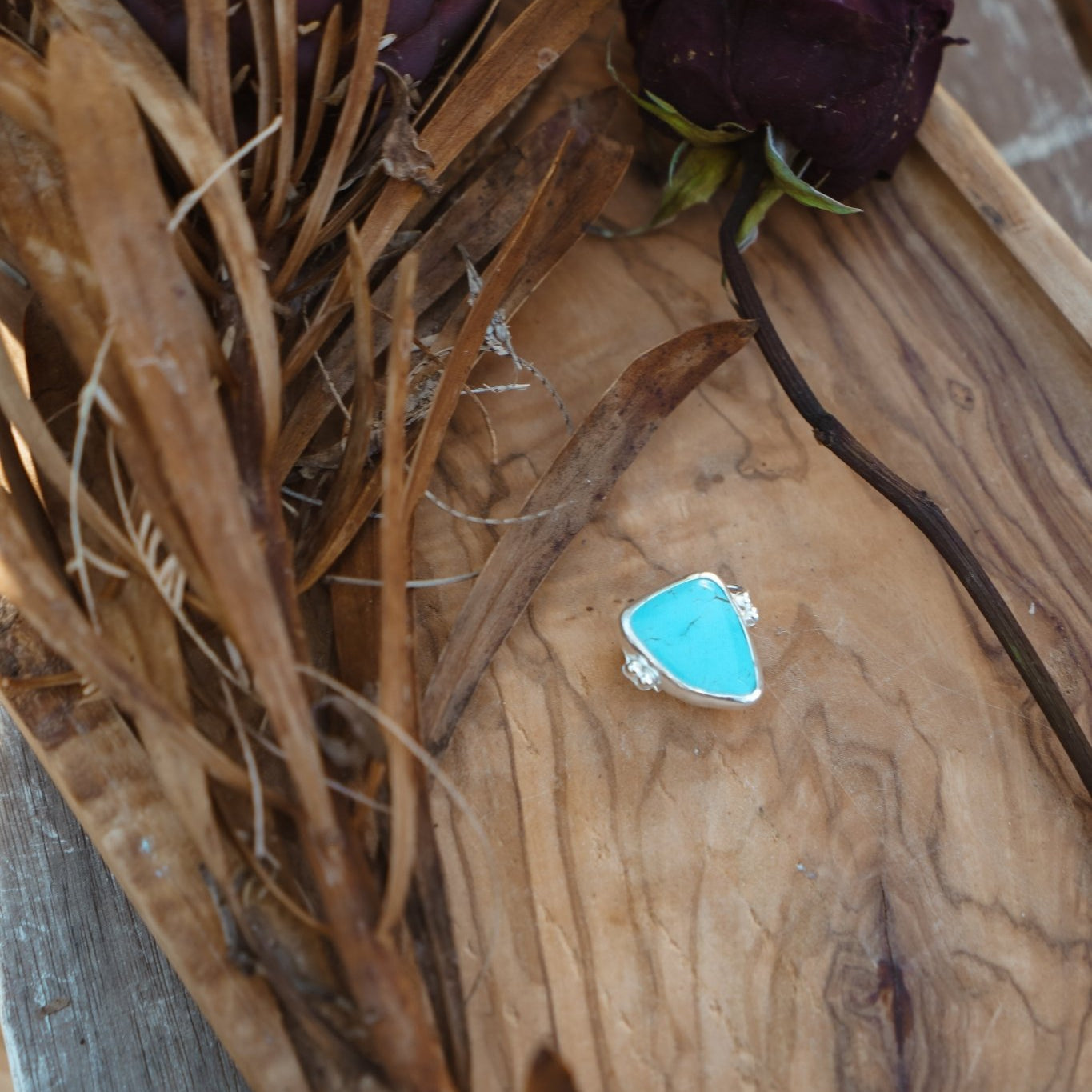 The Orbit Hair Twist in Tyrone Turquoise - Golden Road Crafted