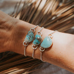 The Out West Adjustable Bracelet in Sandhill Turquoise - Golden Road Crafted