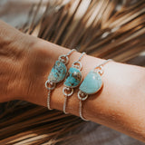 The Out West Adjustable Bracelet in Sandhill Turquoise - Golden Road Crafted