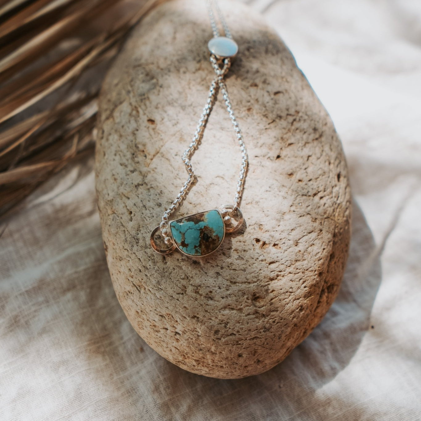 The Out West Adjustable Bracelet in Sandhill Turquoise - Golden Road Crafted