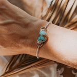 The Out West Adjustable Bracelet in Sandhill Turquoise - Golden Road Crafted