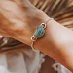 The Out West Adjustable Bracelet in Sandhill Turquoise - Golden Road Crafted