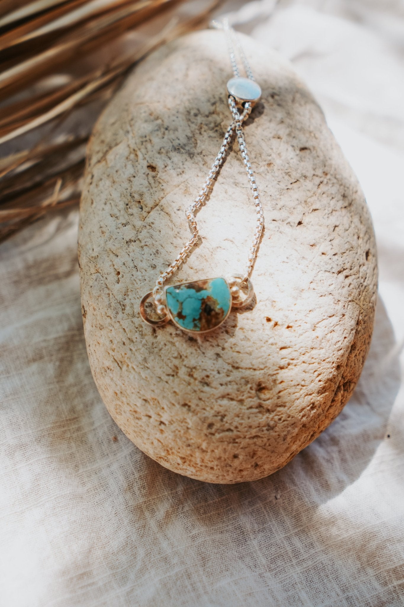 The Out West Adjustable Bracelet in Sandhill Turquoise - Golden Road Crafted