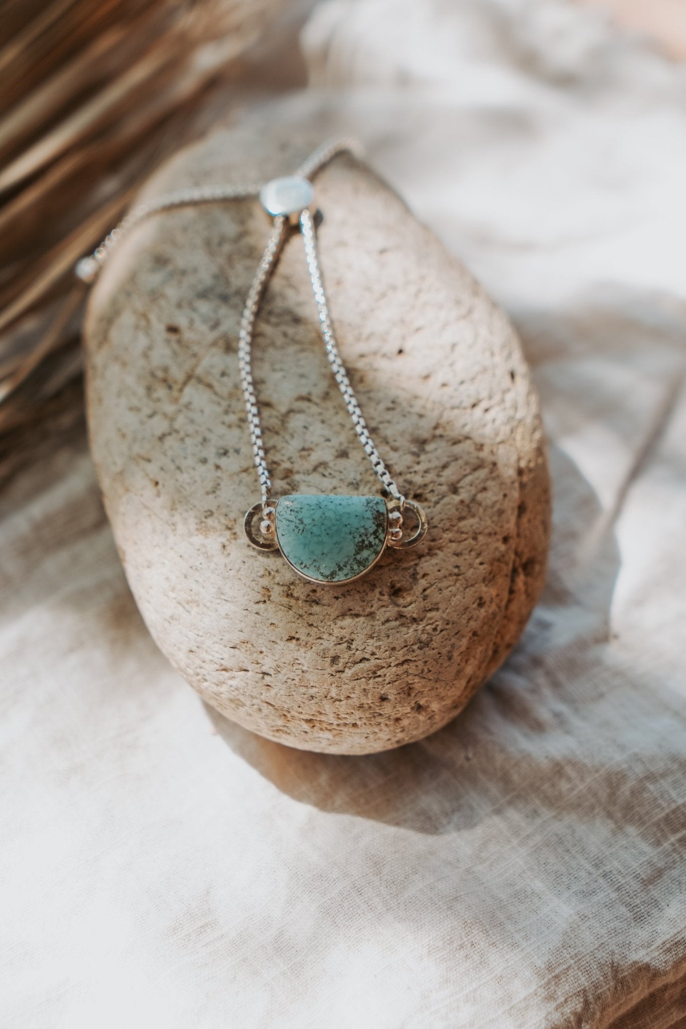 The Out West Adjustable Bracelet in Sandhill Turquoise - Golden Road Crafted