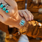 The Out West Bracelet in Golden Hills Turquoise - Golden Road Crafted