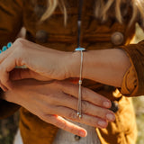 The Out West Bracelet in Golden Hills Turquoise - Golden Road Crafted