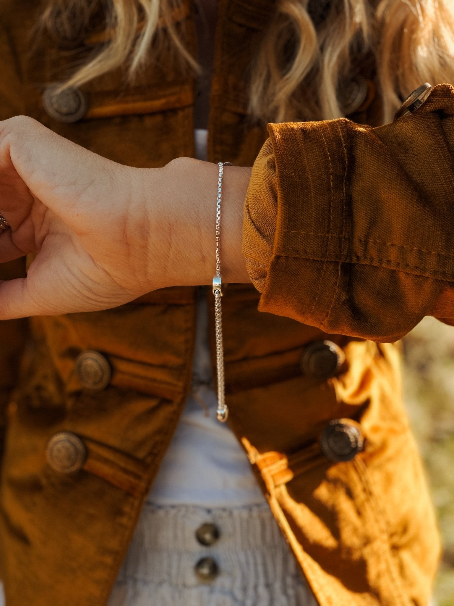 The Out West Bracelet in Golden Hills Turquoise - Golden Road Crafted