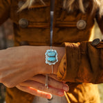 The Out West Bracelet in Golden Hills Turquoise - Golden Road Crafted