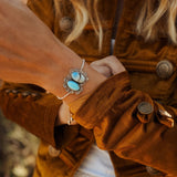 The Out West Bracelet in Golden Hills Turquoise - Golden Road Crafted