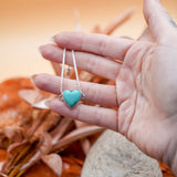 The Out West Bracelets in Chilean Turquoise Hearts - Golden Road Crafted