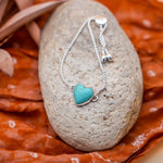 The Out West Bracelets in Chilean Turquoise Hearts - Golden Road Crafted
