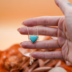 The Out West Bracelets in Chilean Turquoise Hearts - Golden Road Crafted