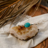 The Passenger Stacking Cuff in Whitewater Turquoise - Golden Road Crafted