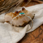 The Passenger Stacking Cuff in Whitewater Turquoise - Golden Road Crafted