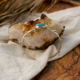The Passenger Stacking Cuff in Whitewater Turquoise - Golden Road Crafted