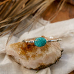 The Passenger Stacking Cuff in Whitewater Turquoise - Golden Road Crafted
