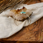 The Passenger Stacking Cuff in Whitewater Turquoise - Golden Road Crafted