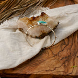 The Passenger Stacking Cuff in Whitewater Turquoise - Golden Road Crafted