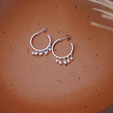 The Pearl Raindrop Earrings - Golden Road Crafted