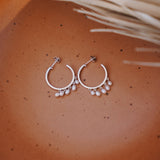 The Pearl Raindrop Earrings - Golden Road Crafted