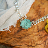 The Positive Vibes Choker in Hubei Turquoise - Golden Road Crafted