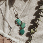 The Prickly Pear Pendant in Royston Turquoise - Golden Road Crafted