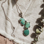 The Prickly Pear Pendant in Royston Turquoise - Golden Road Crafted