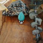 The Raindrop Ring in Carico Lake Turquoise (Size 6.5) - Golden Road Crafted