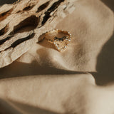 The Rooted Love Ring (Choose your metal and size) - Golden Road Crafted