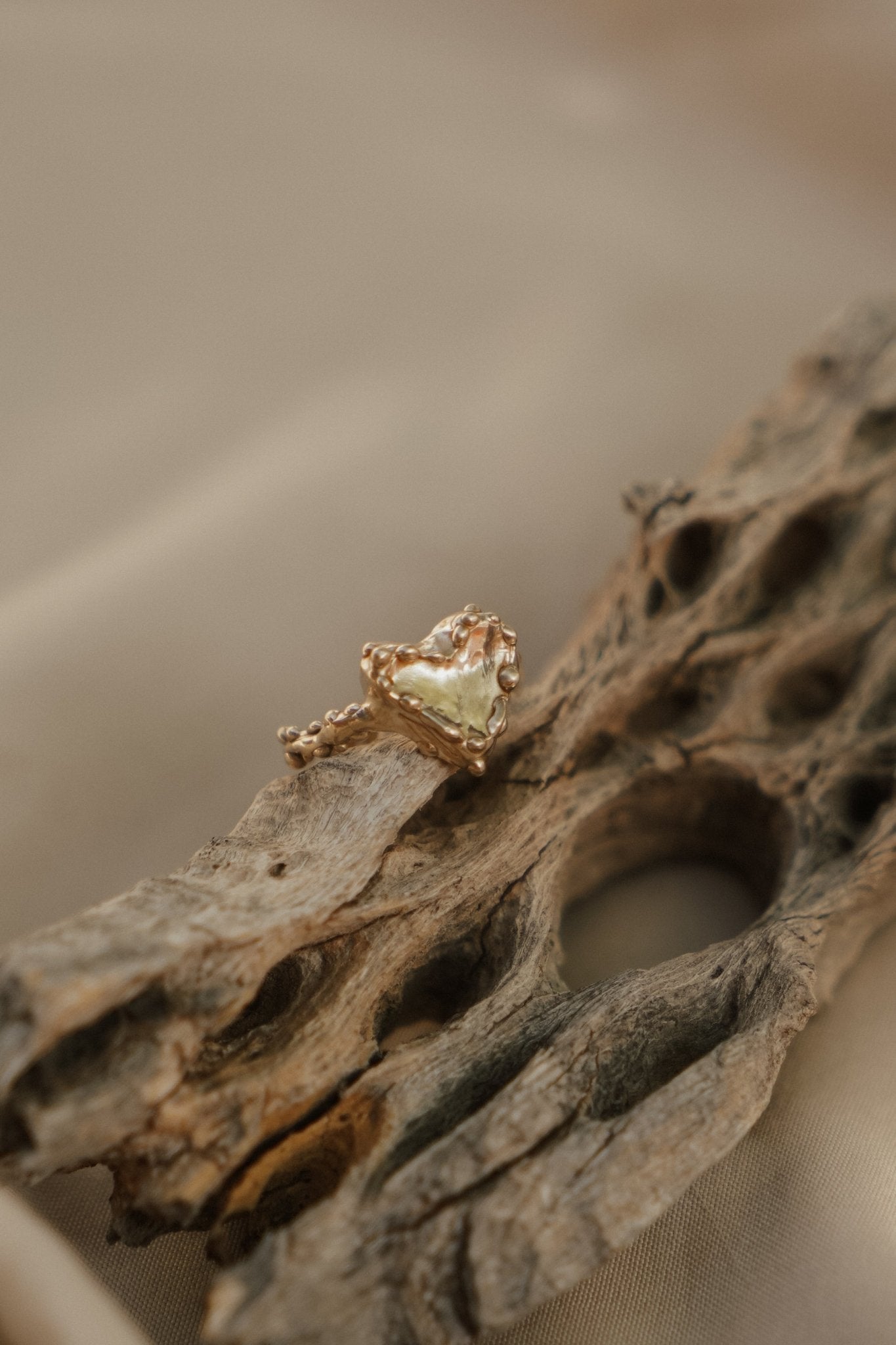 The Rooted Love Ring (Choose your metal and size) - Golden Road Crafted
