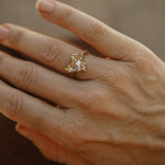 The Rooted Love Ring (Choose your metal and size) - Golden Road Crafted