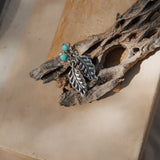 The Sky Dance Earrings in Campitos Turquoise - Golden Road Crafted