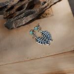 The Sky Dance Earrings in Campitos Turquoise - Golden Road Crafted